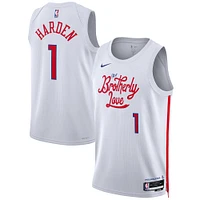 Maillot Swingman Nike James Harden Philadelphia 76ers 2022/23 Unisexe - City Edition