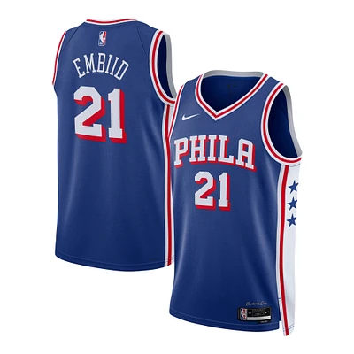 Maillot Nike Joel Embiid Royal Philadelphia 76ers Swingman unisexe - Édition Icon