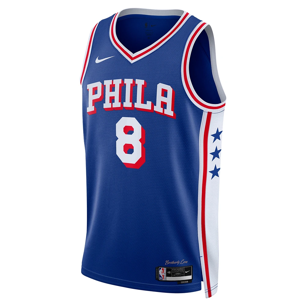 Maillot Nike Swingman unisexe Paul George Royal Philadelphia 76ers 2024 Offseason Addition