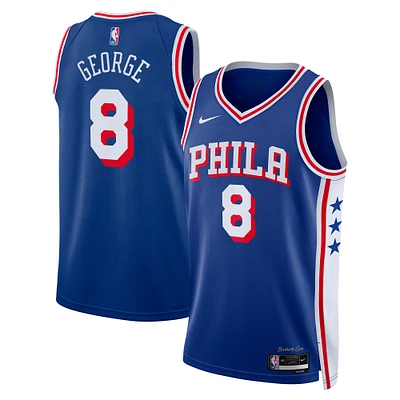 Maillot Nike Swingman unisexe Paul George Royal Philadelphia 76ers 2024 Offseason Addition