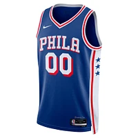 Unisex Nike Royal Philadelphia 76ers Custom Swingman Jersey - Icon Edition