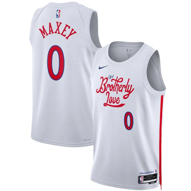 Tyrese Maxey Philadelphia 76ers Game-Used #0 White Jersey vs