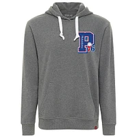 Unisex Sportiqe Heather Gray Philadelphia 76ers Varsity Collection Blake Pullover Hoodie