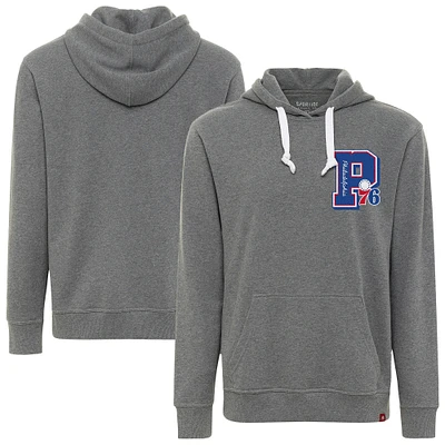 Sweat à capuche unisexe Sportiqe Heather Grey Philadelphia 76ers Varsity Collection Blake