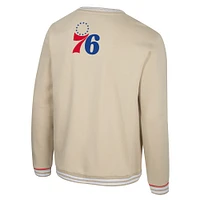 Unisex Stadium Essentials Natural Philadelphia 76ers Halftime Pullover Sweatshirt