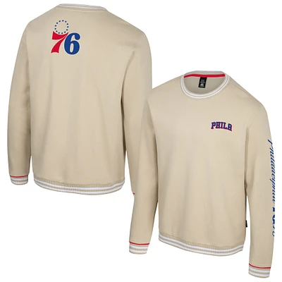 Unisex Stadium Essentials Natural Philadelphia 76ers Halftime Pullover Sweatshirt