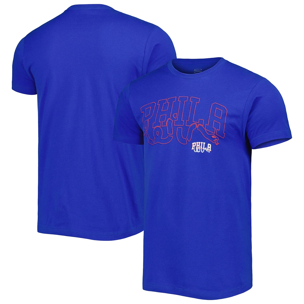 T-shirt unisexe Stadium Essentials Royal Philadelphia 76ers Element Logo Pop