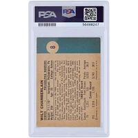 Carte de recrue authentique et modifiée de Wilt Chamberlain Philadelphia Warriors 1961 Fleer #8 PSA