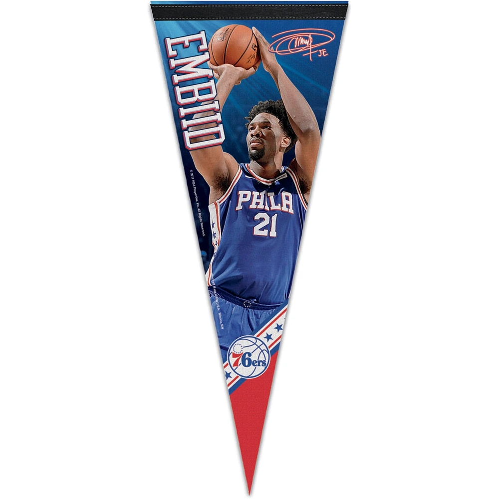 WinCraft Joel Embiid Philadelphie 76ers 12'' x 30'' Player Premium Fanion