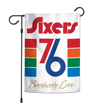 Drapeau de jardin recto verso WinCraft Philadelphia 76ers 2024/25 City Edition 12" x 18"