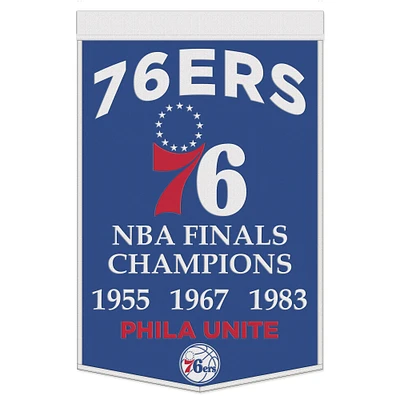 WinCraft Philadelphia 76ers Bannière de championnat 24" x 38"