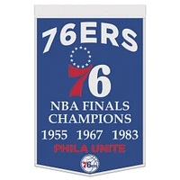 WinCraft Philadelphia 76ers Bannière de championnat 24" x 38"
