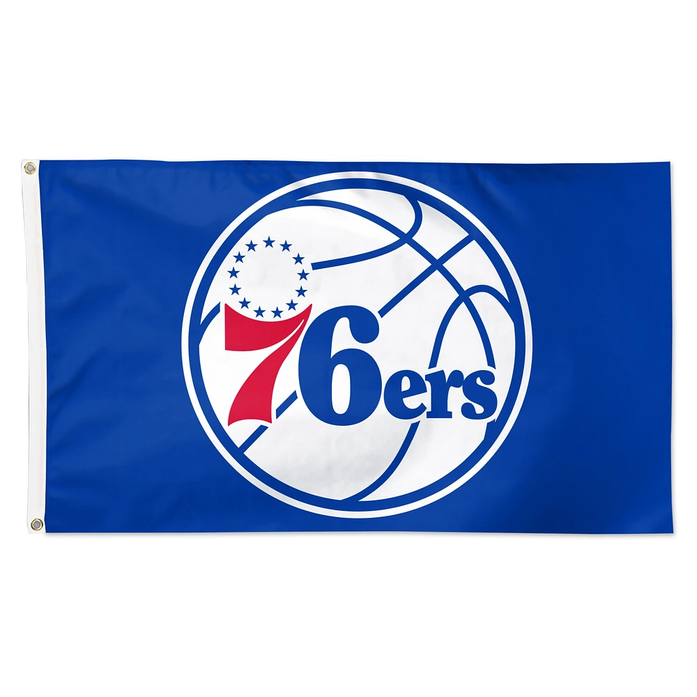 WinCraft Philadelphia 76ers 3' x 5' Logo principal simple face - Drapeau