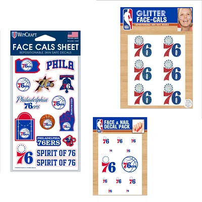 WinCraft Philadelphia 76ers 4" x 7" Waterless Tattoos Set