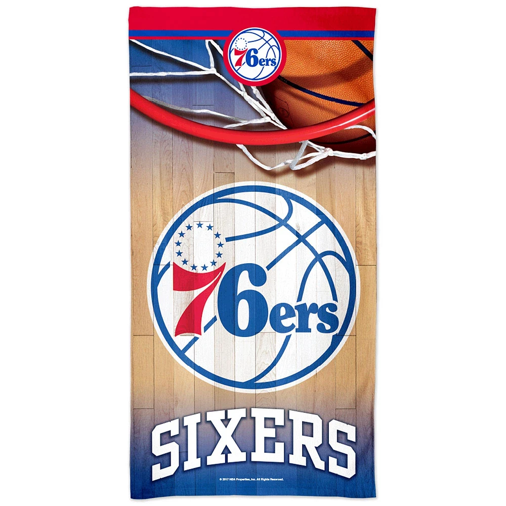 WinCraft Philadelphia 76ers 60'' x 30'' Spectra - Beach Towel