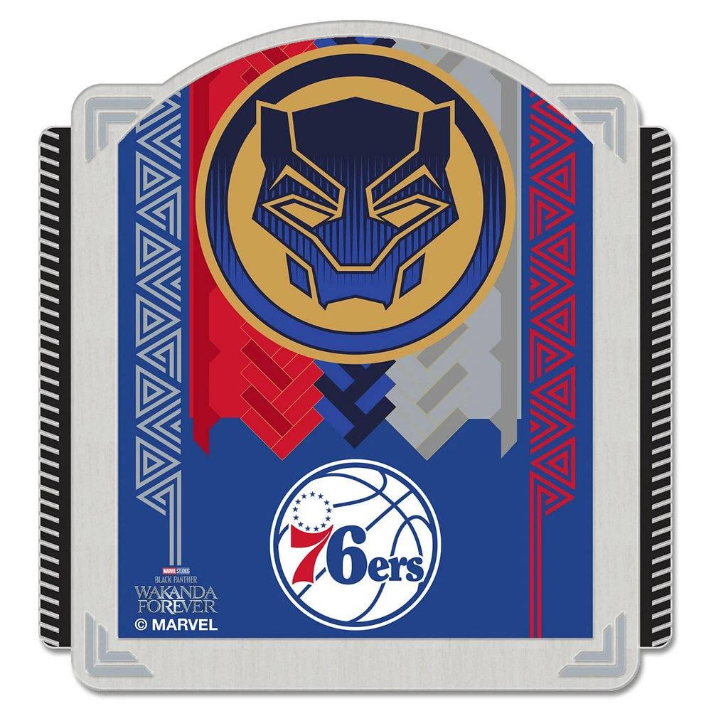 WinCraft Philadelphia 76ers Black Panther 2 Jewelry Card Collector Pin