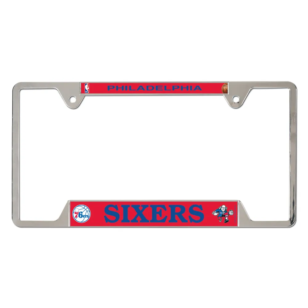 WinCraft Philadelphia 76ers Chrome Plated Metal License Plate Frame