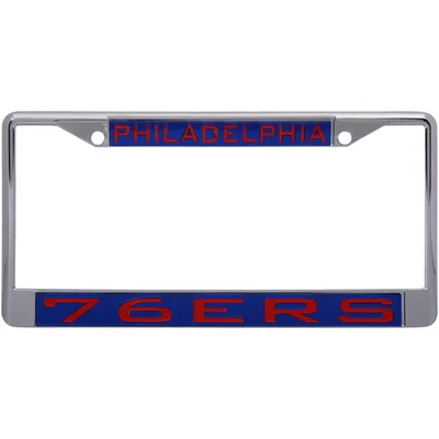Philadelphia 76ers WinCraft Laser Inlaid Metal License Plate Frame