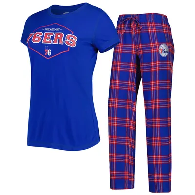 Women's Concepts Sport Red/Royal Chicago Cubs T-Shirt & Pants