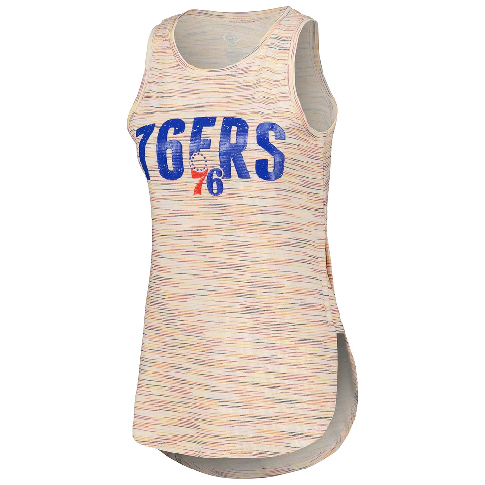 Women's Concepts Sport White Philadelphia 76ers Sunray Tank Top