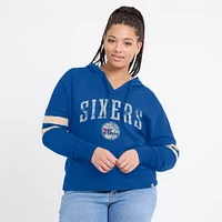 Chandail à capuchon col en V Fanatics Royal Philadelphia 76ers pour femmes Bold Move Dolman