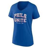 Women's Fanatics Royal Philadelphia 76ers Hometown Collection T-Shirt