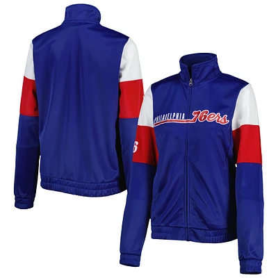 Veste de survêtement entièrement zippée G-III 4Her by Carl Banks Royal Philadelphia 76ers Change Up pour femme