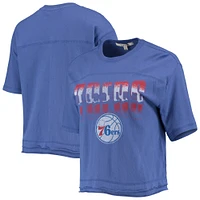 Women's Junk Food Royal Philadelphia 76ers Gradient Crop Top