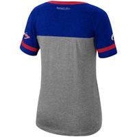 Women's Mitchell & Ness Julius Erving Heathered Charcoal Philadelphia 76ers Team Captain V-Neck T-Shirt