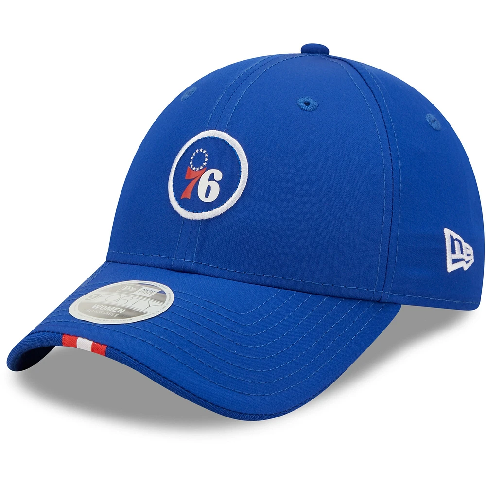 Casquette réglable élégante 9FORTY Royal Philadelphia 76ers New Era pour femme