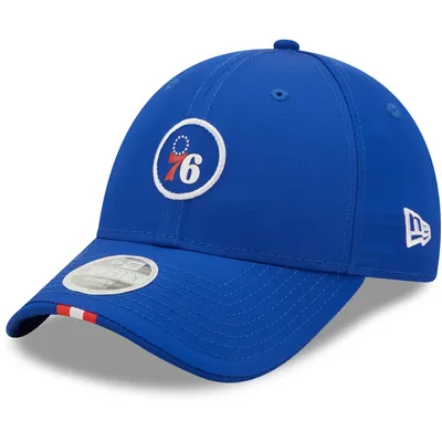 Philadelphia 76ers New Era Women's Sleek 9FORTY Adjustable Hat - Royal