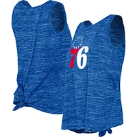 Women's New Era Royal Philadelphia 76ers Space Dye Active Tank Top