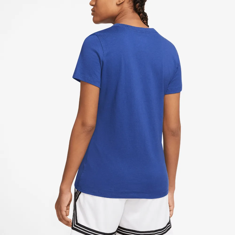 T-shirt essentiel à encolure en V pour femme Nike Philadelphia 76ers 2022/23 City Edition bleu