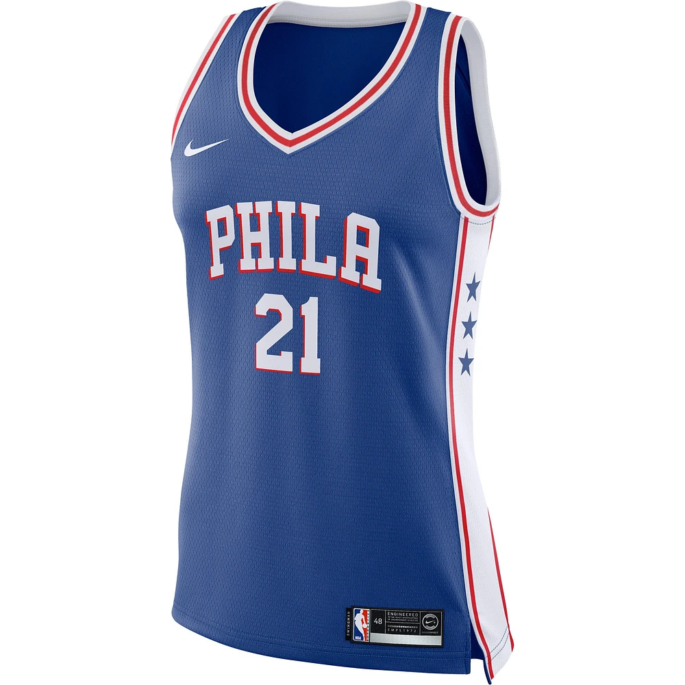 Women's Nike Joel Embiid Royal Philadelphia 76ers Swingman - Jersey Icon Edition