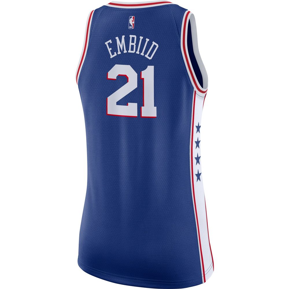 Women's Nike Joel Embiid Royal Philadelphia 76ers Swingman - Jersey Icon Edition