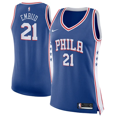 Women's Nike Joel Embiid Royal Philadelphia 76ers Swingman - Jersey Icon Edition