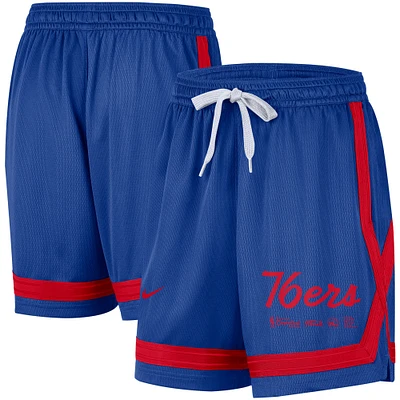 NI4 76ERS BLEU FEMME SP22 DRY FIT CROSSOVER TEAM SHORT SHTLADMIS