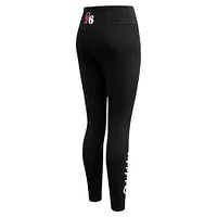Women's Pro Standard Black Philadelphia 76ers Paint the City Tri-Blend Jersey Leggings
