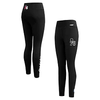 Women's Pro Standard Black Philadelphia 76ers Paint the City Tri-Blend Jersey Leggings