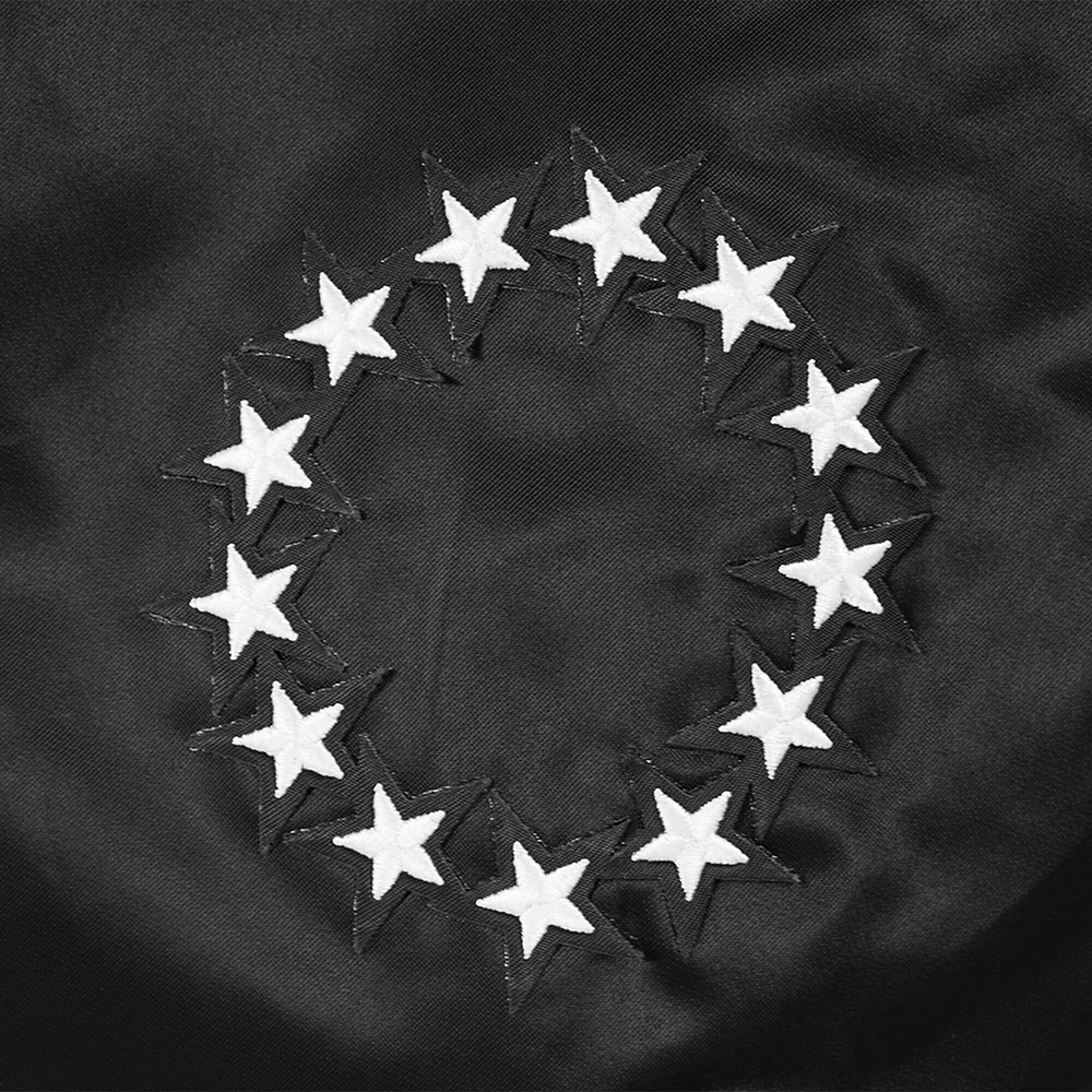 Veste Pro Standard noire à boutons-pression en satin strass des Philadelphia 76ers pour femme
