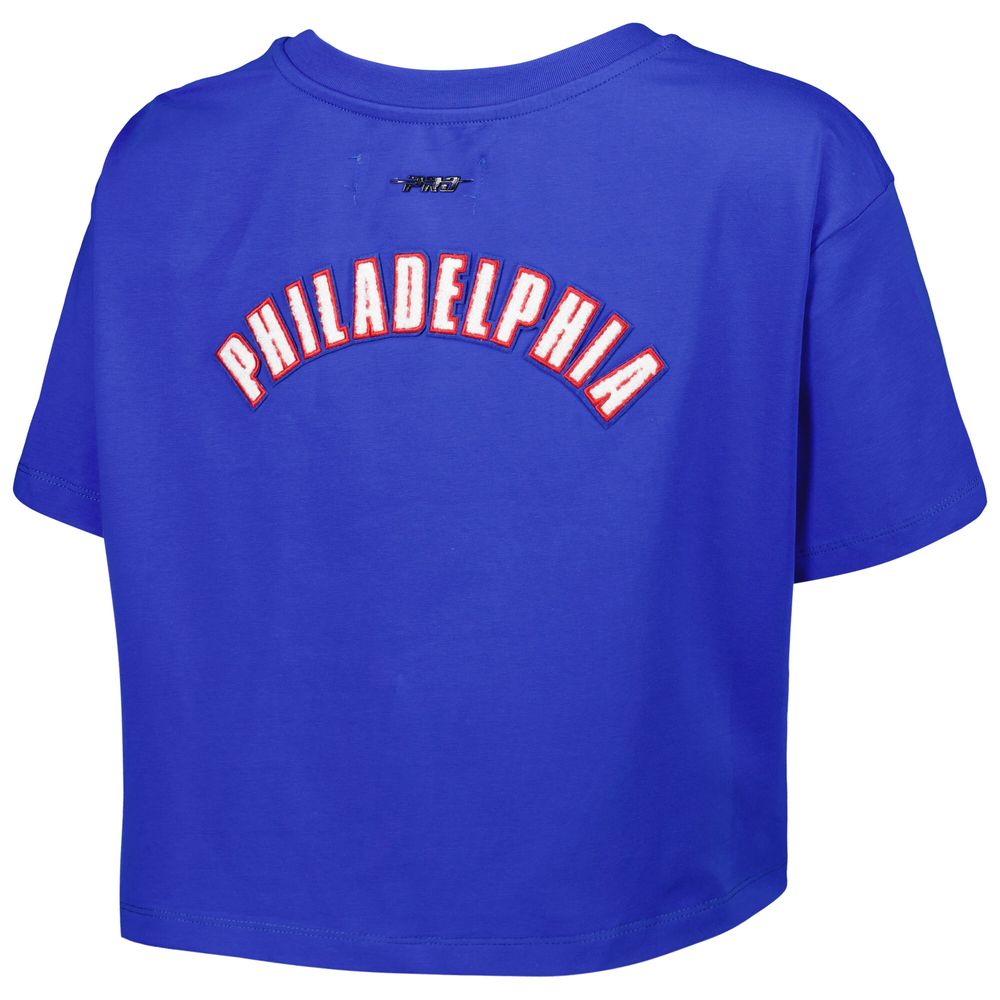 Women's Pro Standard Royal Philadelphia 76ers Classics Boxy T-Shirt