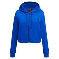 Women's Pro Standard Royal Philadelphia 76ers Triple Tonal Full-Zip Hoodie