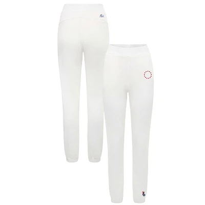 Pantalon de survêtement Femme Sportiqe Crème Philadelphia 76ers 2022/23 City Edition '76 Originals'