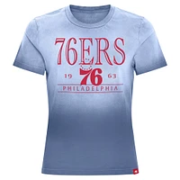 Women's Sportiqe Royal Philadelphia 76ers Arcadia Sun-Dipped T-Shirt