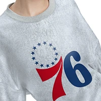 Sweat-shirt argenté Tommy Jeans pour femmes des Philadelphia 76ers Tracy