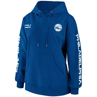 Women's WEAR by Erin Andrews Royal Philadelphia 76ers Pullover - Hoodie