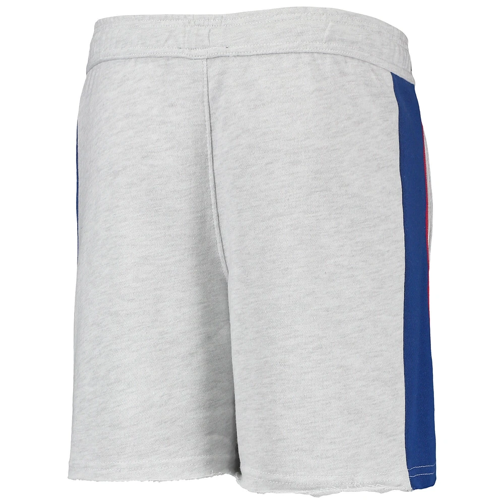 Short Wingback gris chiné pour jeunes des Philadelphia 76ers