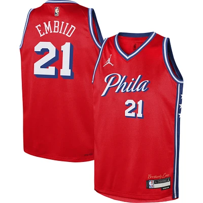 Maillot Jordan Brand Joel Embiid Swingman pour jeune des Philadelphia 76ers - Édition Statement