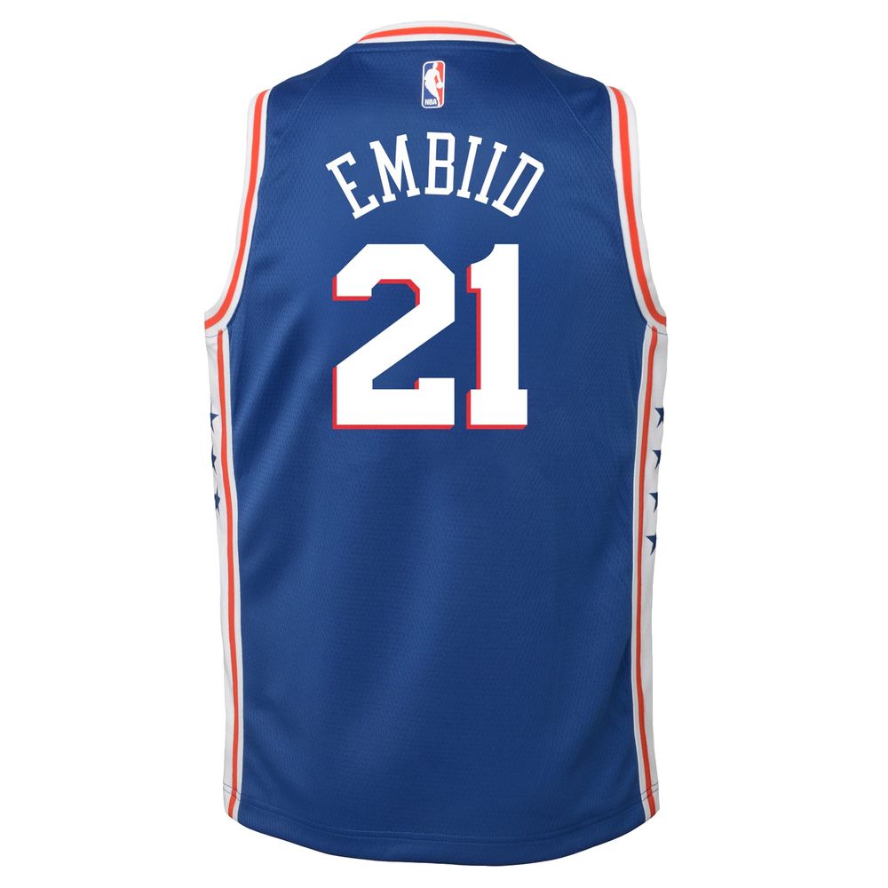 Youth Nike Joel Embiid Royal Philadelphia 76ers Swingman - Jersey Icon Edition