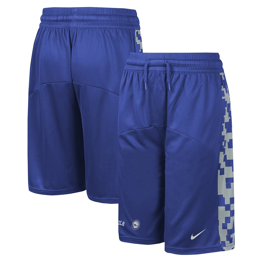 Youth Nike Royal Philadelphia 76ers Courtside Starting Five Team Shorts